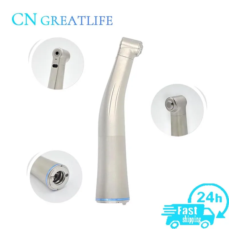 Dental Air Turbine 1:1 Fiber Optic Low Speed Handpiece Led Contra Angle Handpiece Contra Angle Handpiece