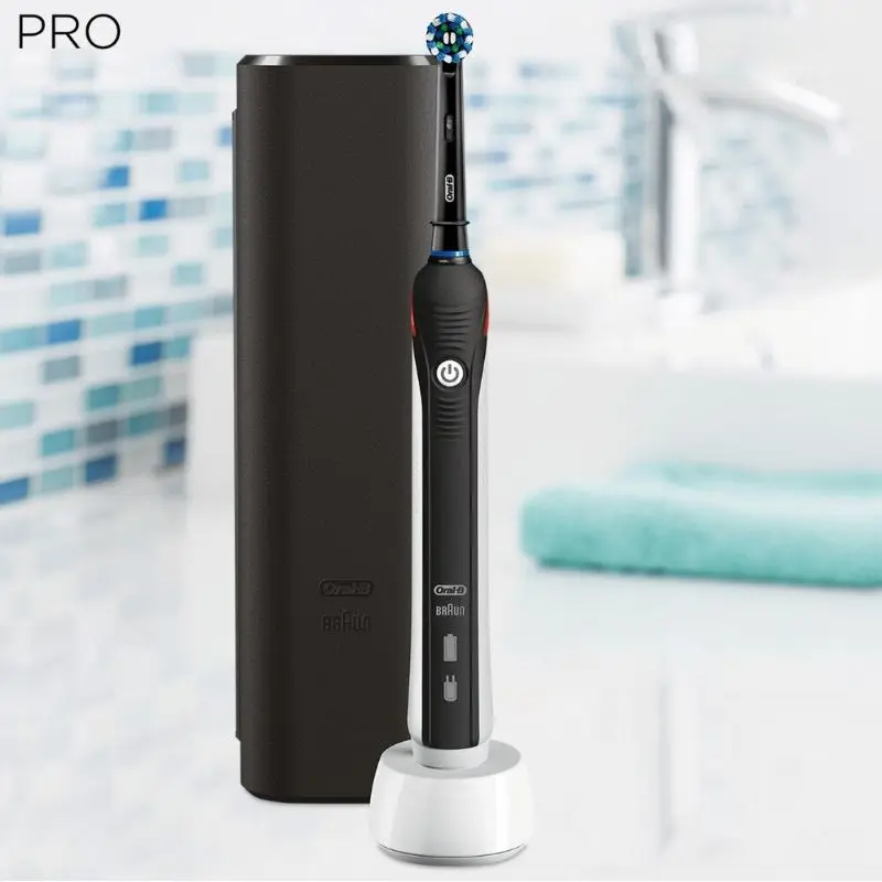 Oral B Pro 2 2500 Electric Toothbrush 2 Brushing Modes Smart Timer Pressure Sensor Rechargeable Sonic Toothbrushes for Adults