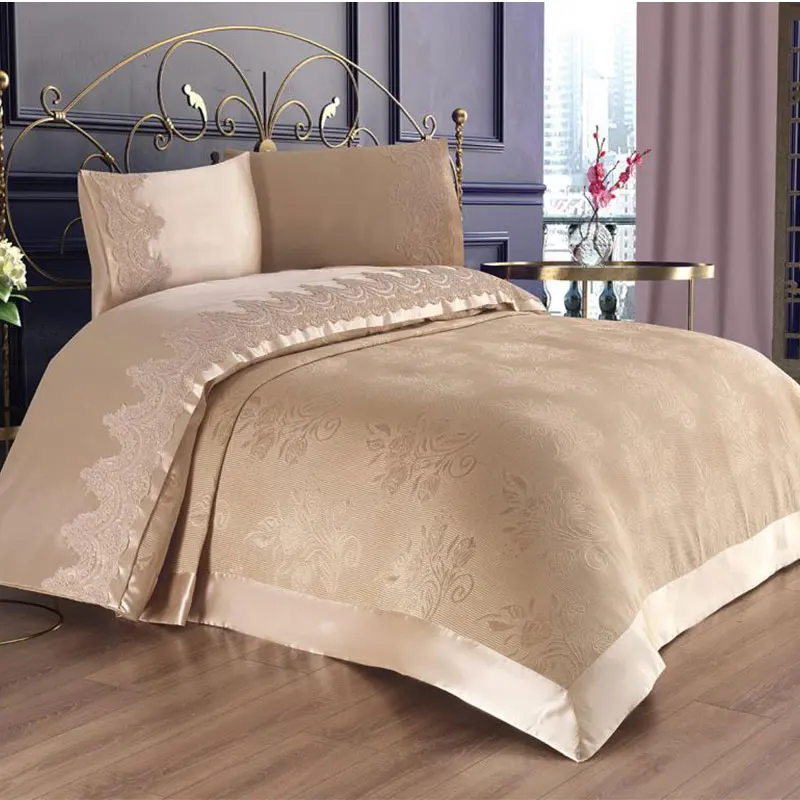 New Season Double Bedspread Set Throw Covers Special Production Stylish Luxury A Quality 230*240 Cm - 4 Different Color Options