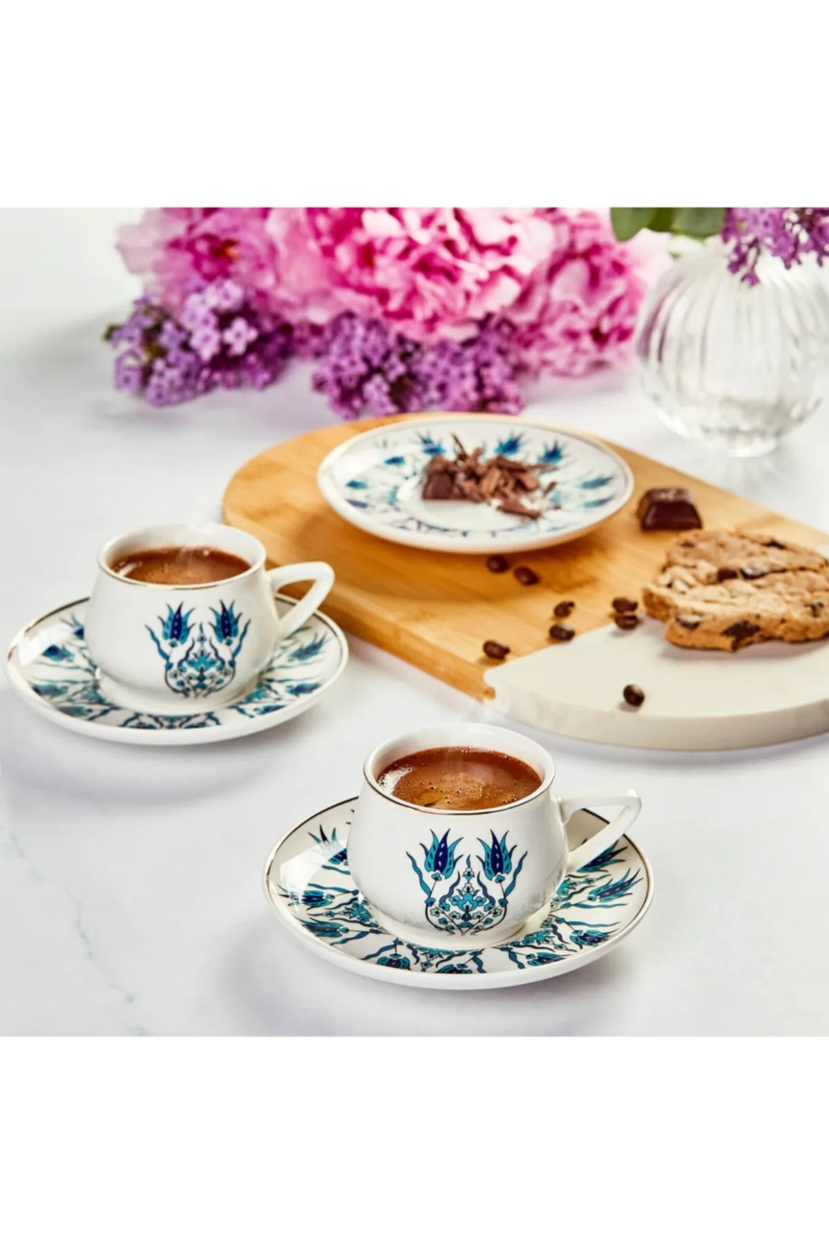 

Iznik New Form Set of 6 Coffee Cups