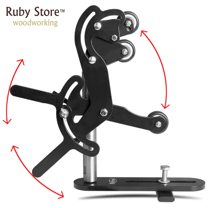 Heavy Duty Wood Lathe Spindle Steady Rest Wood Turning  Accessory with Dust Collection