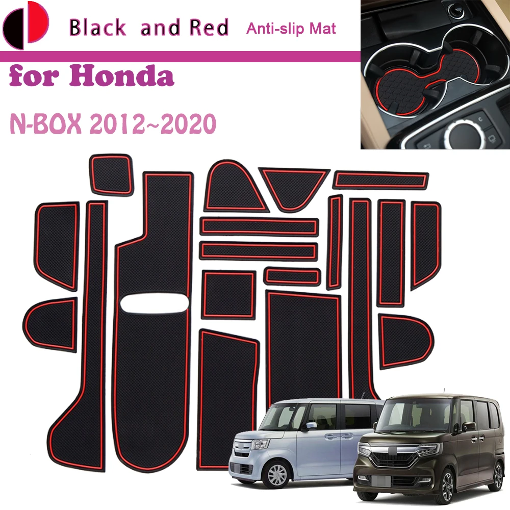 

Rubber Mat Door Groove for Honda N BOX JF1 JF2 JF3 JF4 2012~2020 Cup Cushion Gate Storage Slot Coaster Dust-proof Sticker Pad