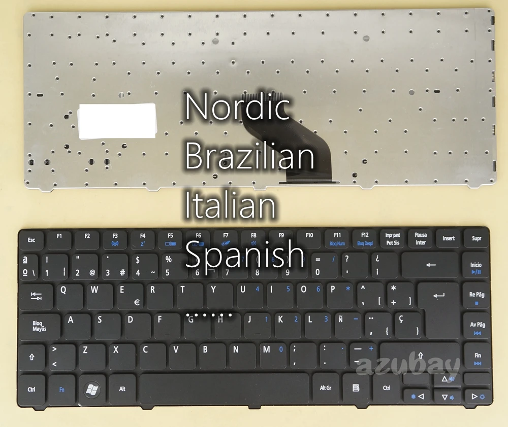 Nordic Portuguese Italian Spanish Keyboard For Acer 3811TZ 3811TZG 3820 3820G 3820T 3820TG 3820TZ 3820TZG 3820ZG 3935 4250 4251