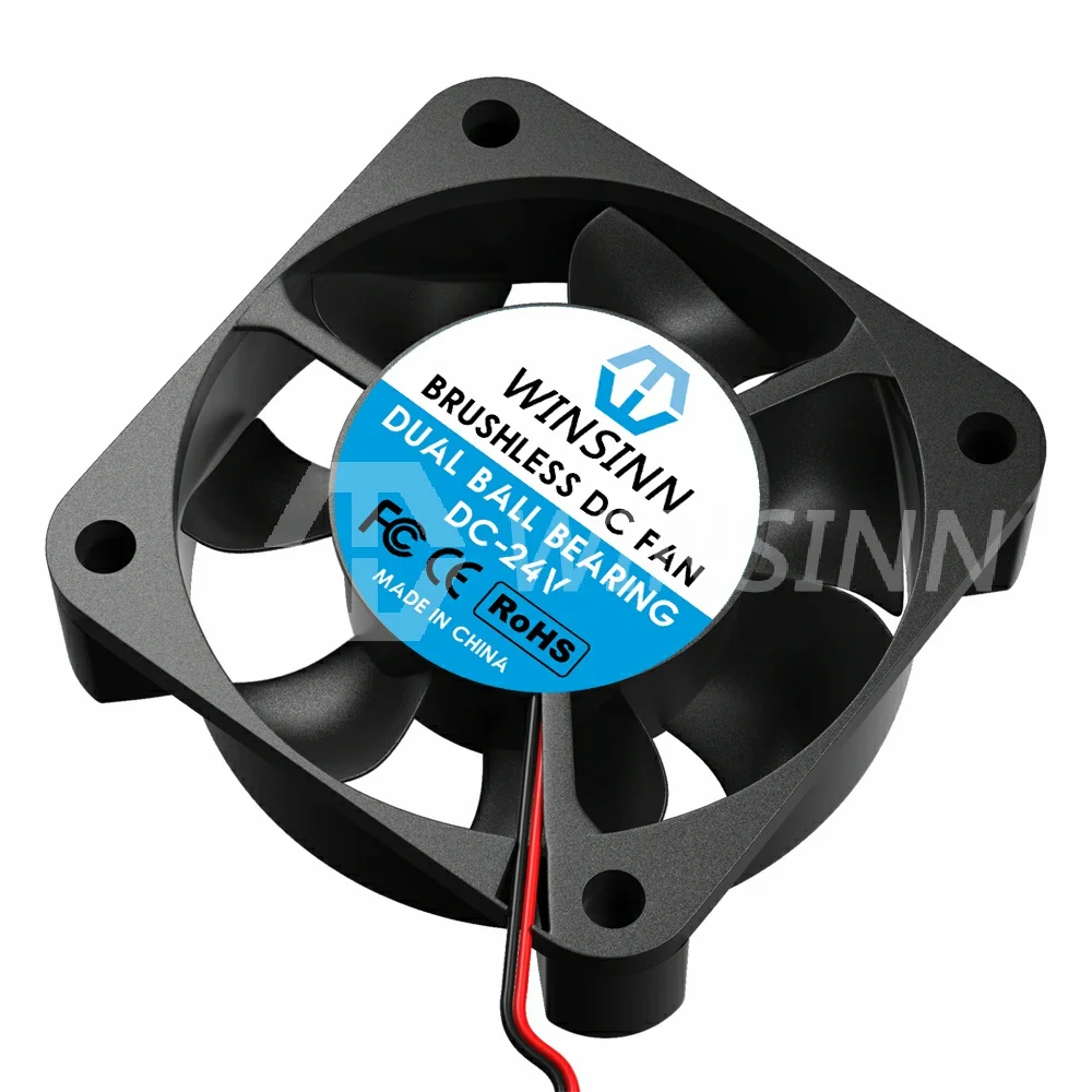 WINSINN 4010 40mm Fan DC 5V 12V 24V Hydraulic / Dual Ball Bearing Brushless Cooling 40x10mm 2PIN [5-Pack]