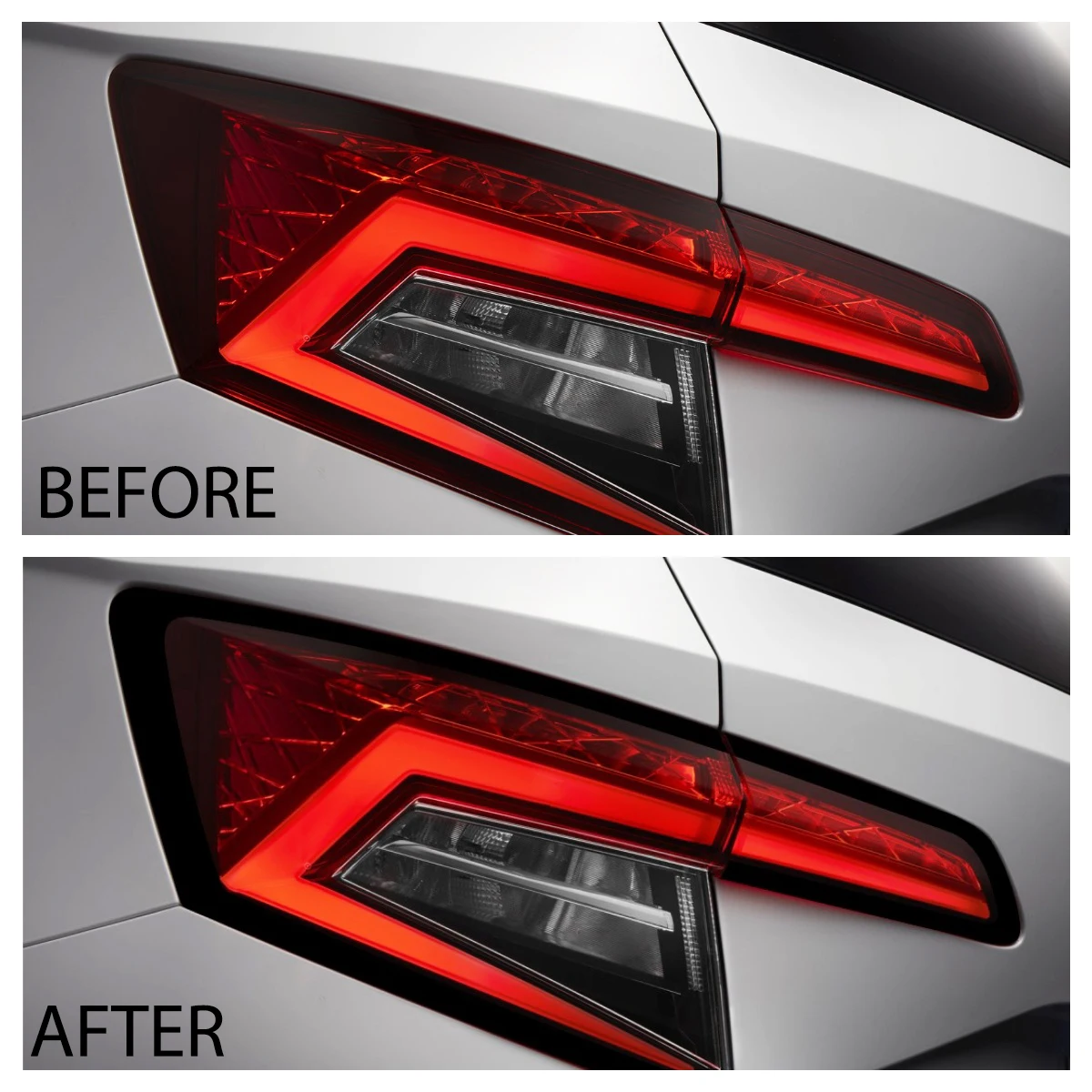 Stop Lamp Frame-Aesthetic Appearance-High Quality Vinyl Foil-Easy Application-Long Life Compatible for Skoda Karoq