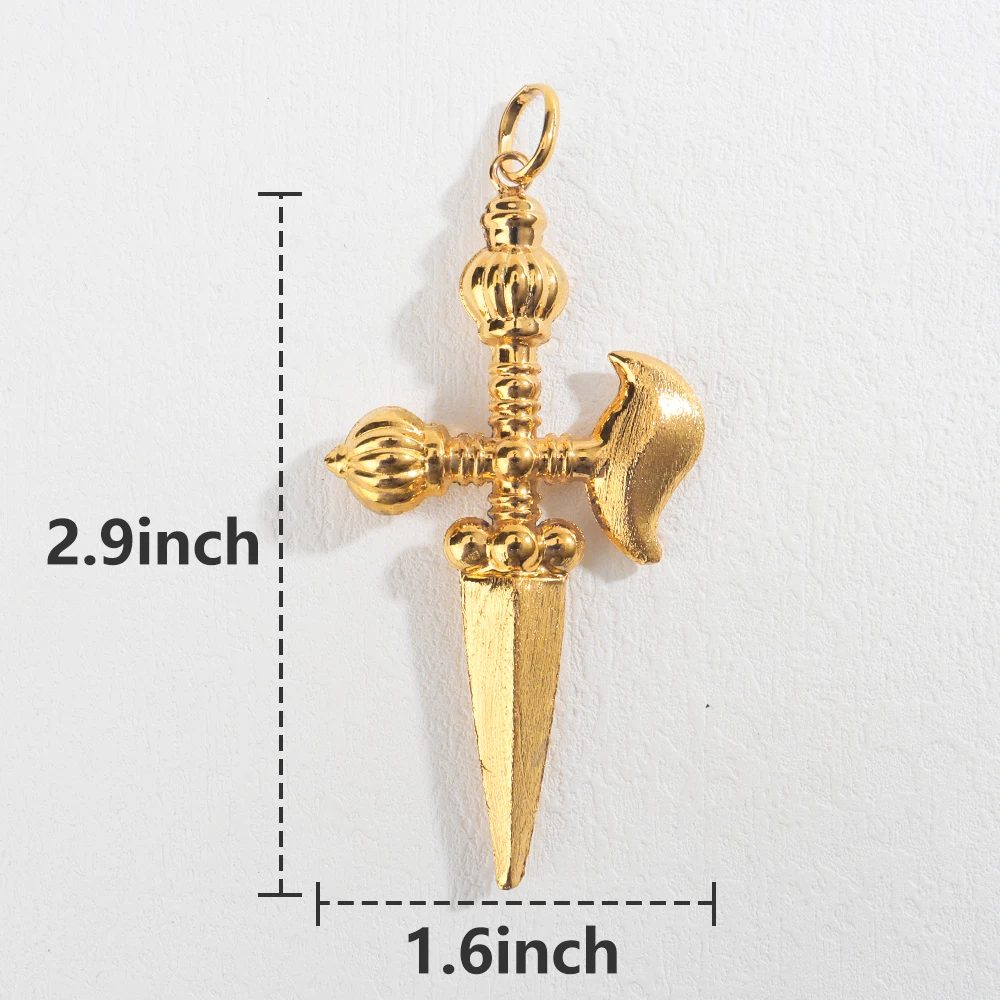 Beliebter Anhänger Afrika-Karte Halskette für Damen und Herren Vergoldet Großhandel Mode Stapelbarer Schmuck Tägliches Tragen Party-Geschenk – Detail 17
