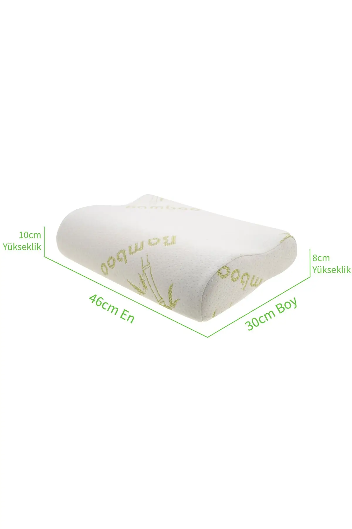 Bamboo Memory Foam Pillow Comfortable Sleep Neck Orthopedic Throw Travel Massage Bed for Bedroom Lash Cushion Made in Turkey