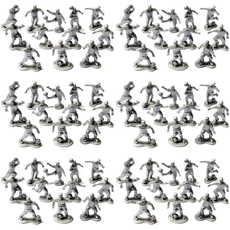 

72 Pcs Set Soccer Football Player Action Figure Guys Mini Toy Figurines for Open Play Dioramas Cake Toppers Party Decoration