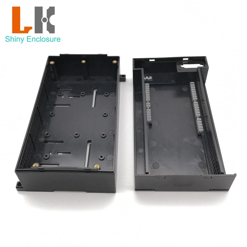 LK-PLC18 Mount Din Rail Enclosure ABS/PC Plastic Industrial Electrical Din Rail Enclosure 179x100x77mm