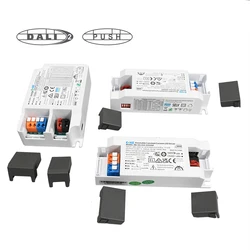 DALI-2 DT6 Driver 240V 1-100% Soft Dimming pushDIM LED Transformer 40W External DIP-switch Screw-free Cover for Indoor Lighting