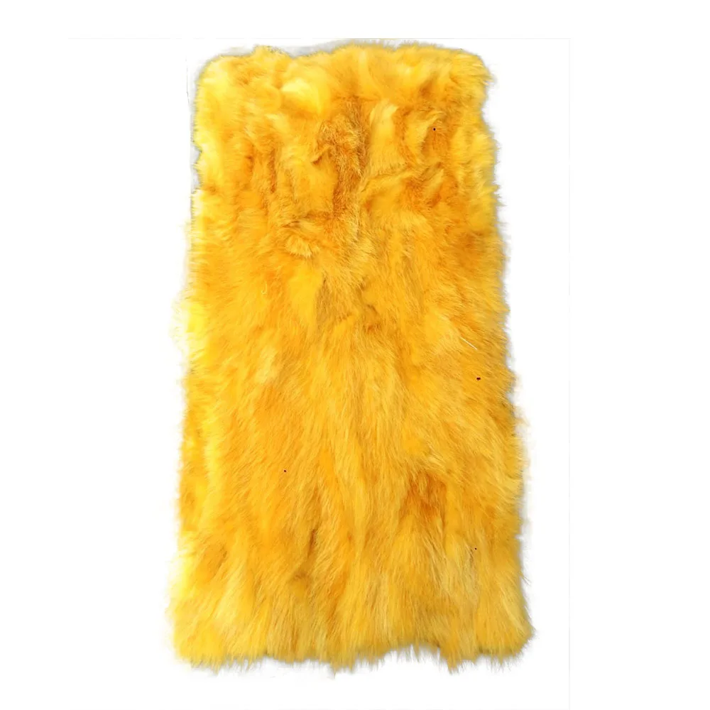 Chinese Dyed raccoon raccoon fur rug/ actual fur blanket/fur plate