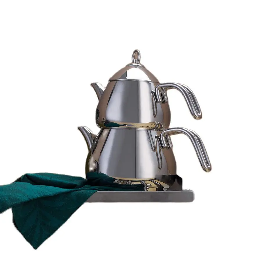 Heat resistant glass teapot incision based stainless steel tea infuser filter kettle Turkish made 2021 Style Traditional