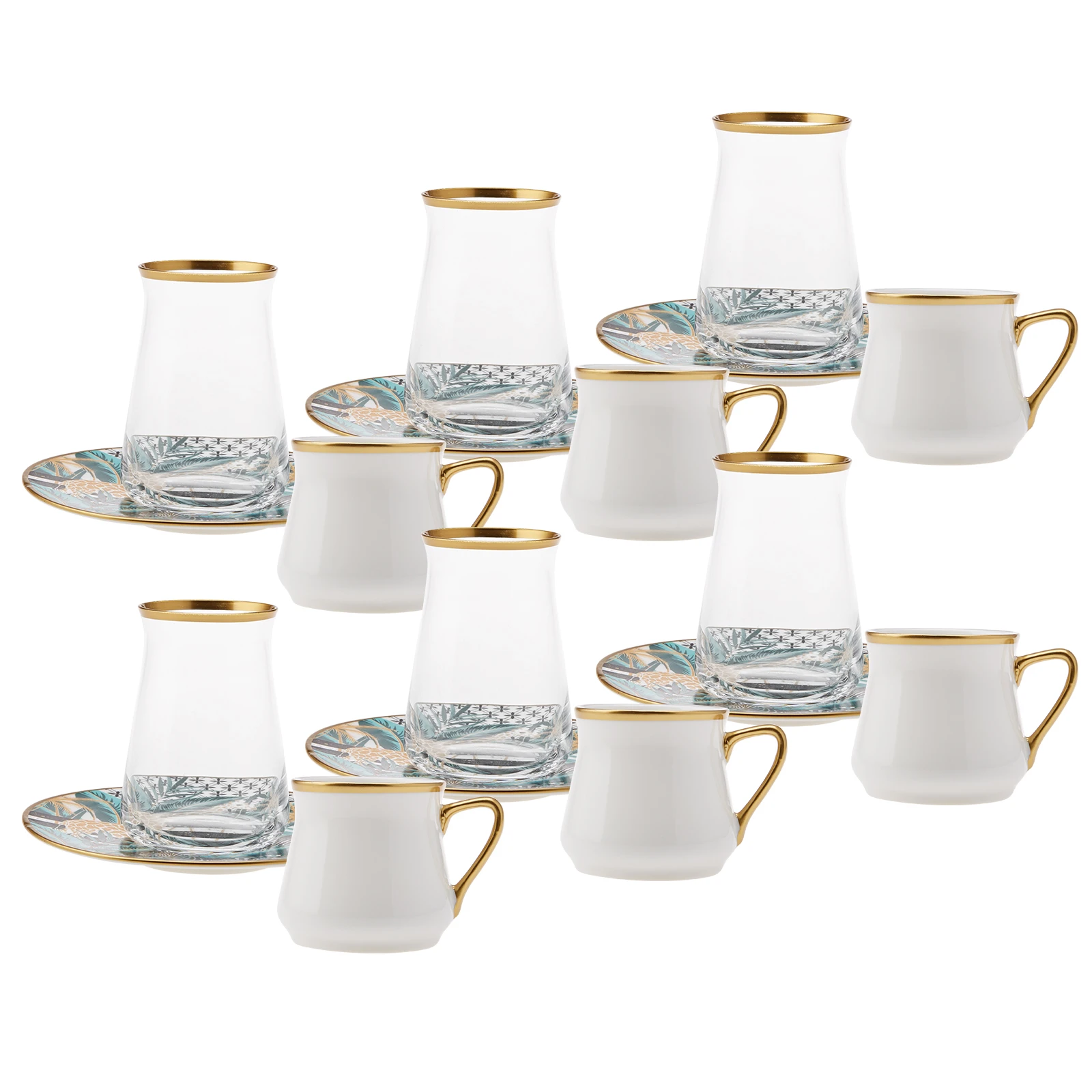 Emsan Amazon 18 Pieces Tea Coffee Set