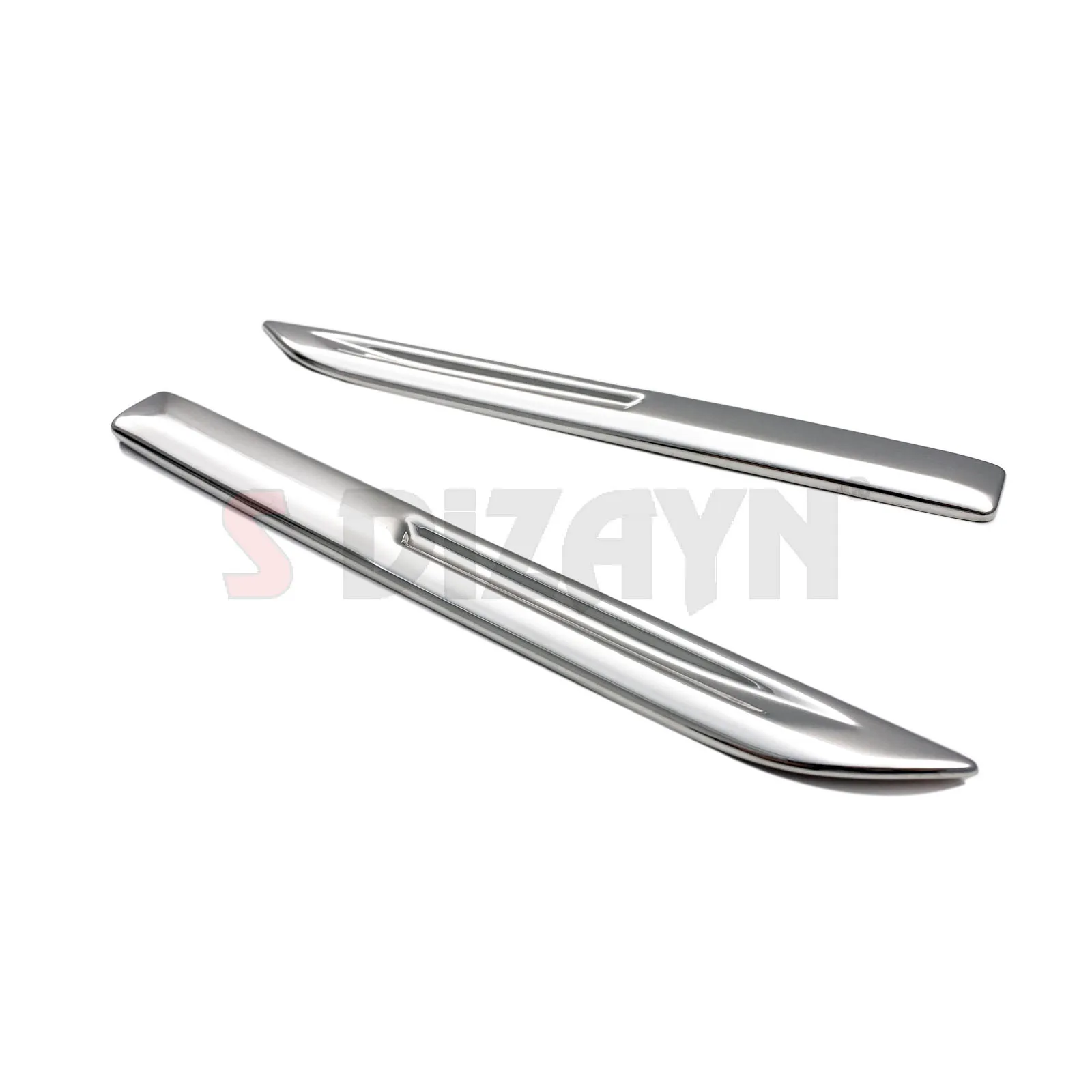 S Dizayn For Renault Megane 4 Chrome Fender Trim Cover Stainless Steel 2 Pcs  Exterior Car Accessories Parts Auto Products