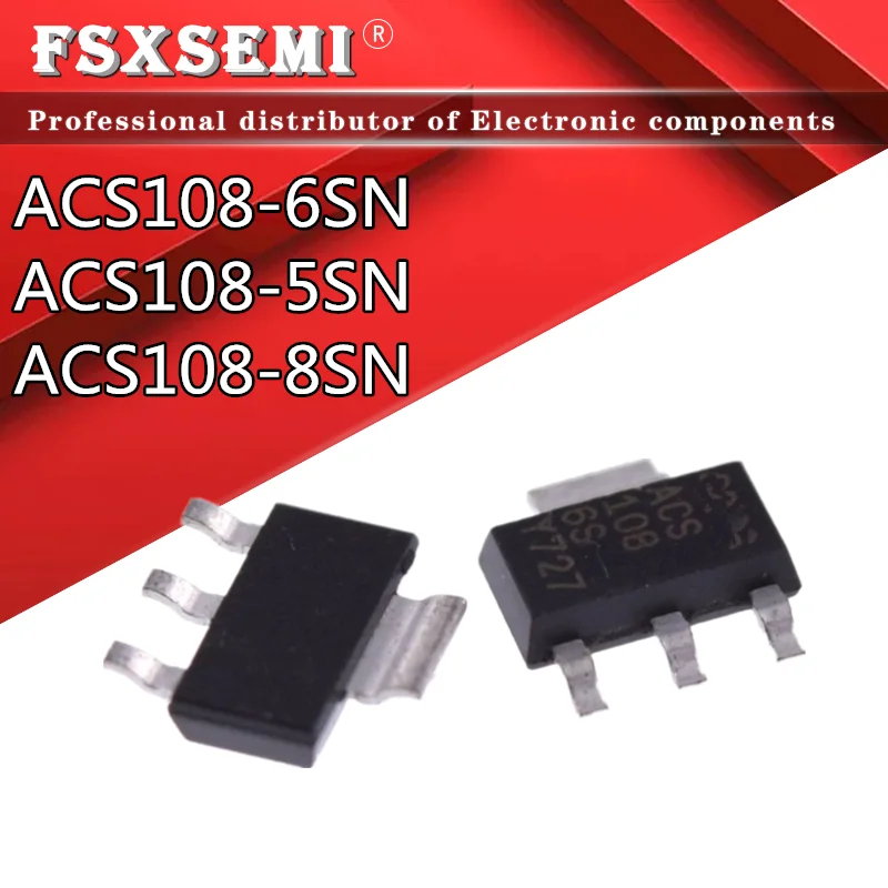 10pcs/lot ACS108-6SN-TR SOT-223 ACS1086S ACS108-6SN ACS108 108-6S ACS108-8SN ACS108-5SN ACS108 SOT223