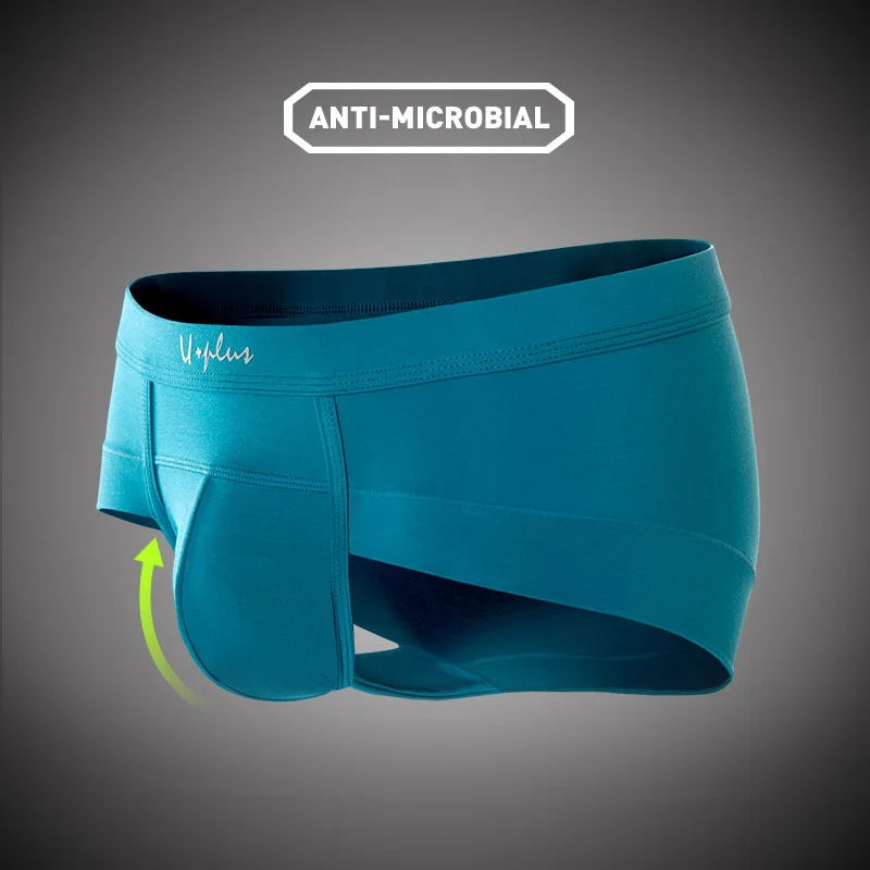 Cuecas Micromodais Premium para Homens, Roupa Interior Suave Respirável, Calções Boxer Confortáveis, Boxers Sexy, Pacote 3, 52025