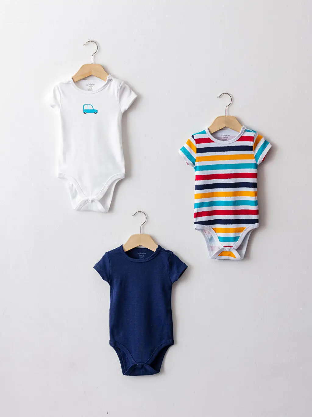 3 Pieces Sets Baby Bodysuits Clothing Shorts T-shirts Kids Boys Girls Child Pants %100 Cotton Natural Cute Little Sweet Casual