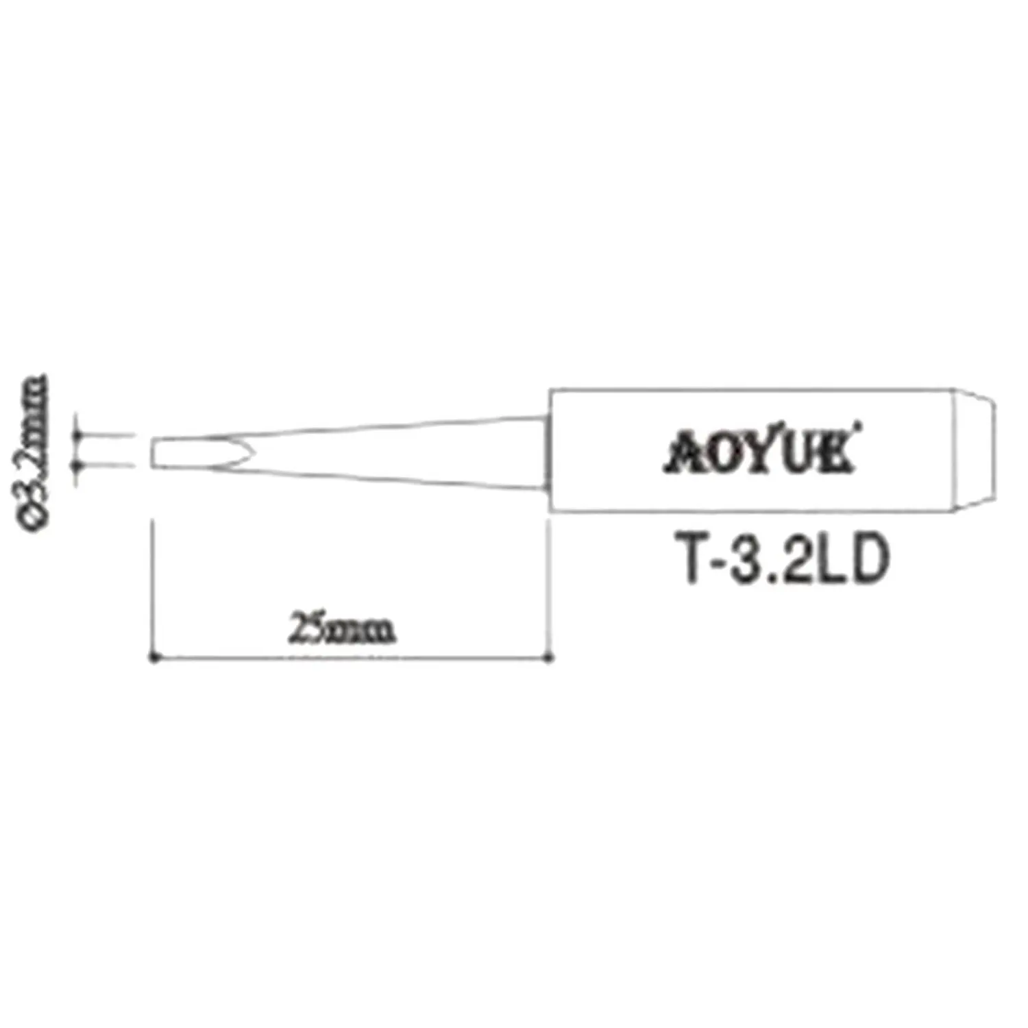 AOYUE T3,2LD replacement soldering iron tip
