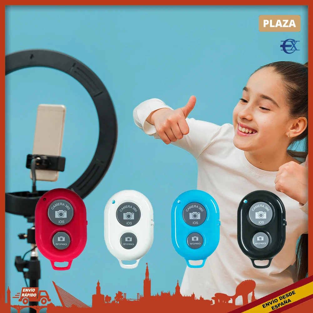 EUROXANTY®| Selfie controller | Bluetooth trigger | Bluetooth button | Camera Boton | Bluetooth camera | Bluetooth push button