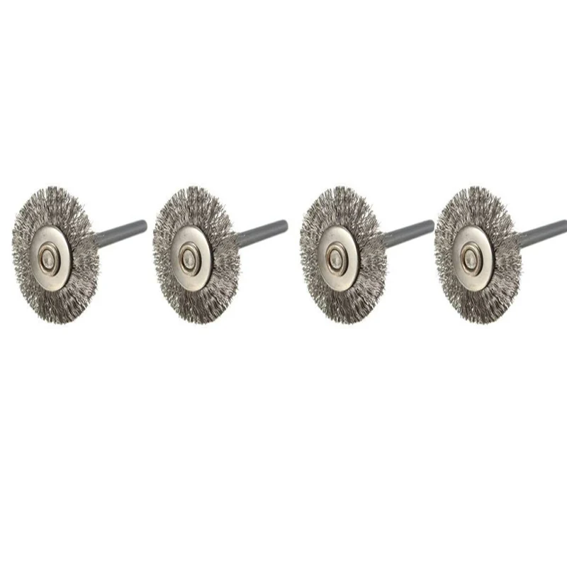 Imagem -04 - Conjunto 25 mm de Diâmetro Polimento Escovas de Arame de Acessórios Broca Dremel Rotary Ferramentas de Moagem Remover Ofício do Metal Aço Inoxidável Peças