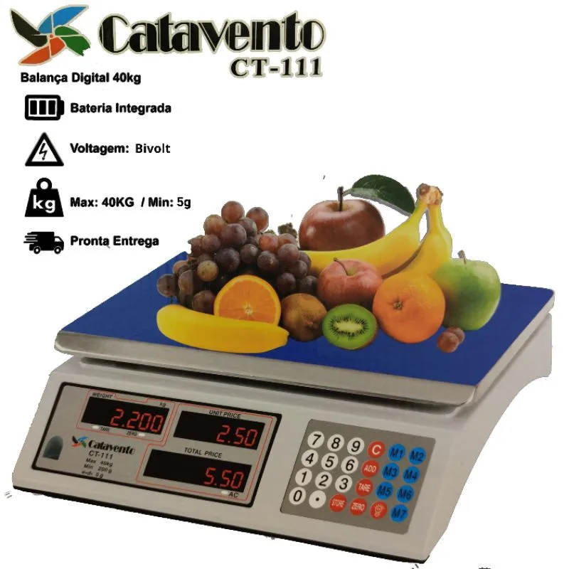 Digital Electronic Scale 40kg Bivolt + less price promocao