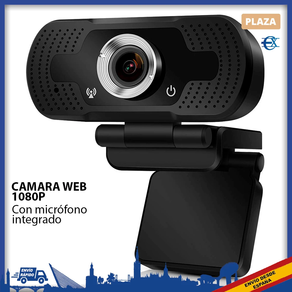 EUROXANTY®| Webcam | Camera 1080p | Camera | Webcam | Web Cam 1080P | Camera for video calls | Web Cam with microphone