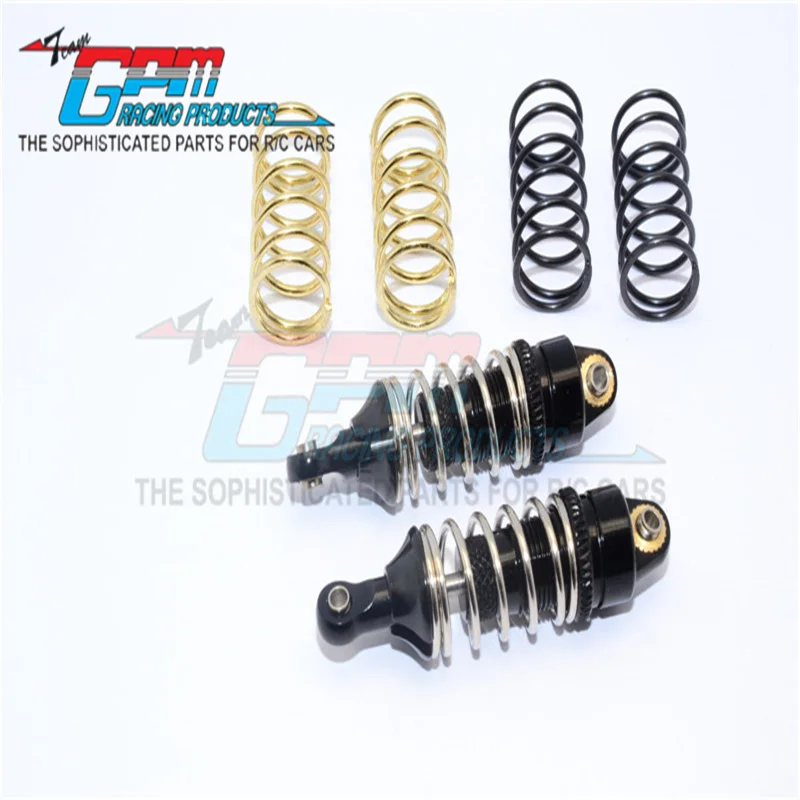 GPM ALLOY FRONT/REAR ADJUSTABLE SPRING DAMPER-1PR SET FOR TRAXXAS 1/16 MINI E-REVO MINI SLASH  MINI SUMMIT Upgrade