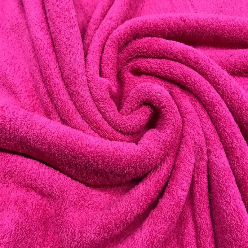 Towel fabric, Terry fabric, fuchsia color, cotton fabric, 400 grms, 100% cotton, absorbent fabrics, 150 cms. PERTEX textile