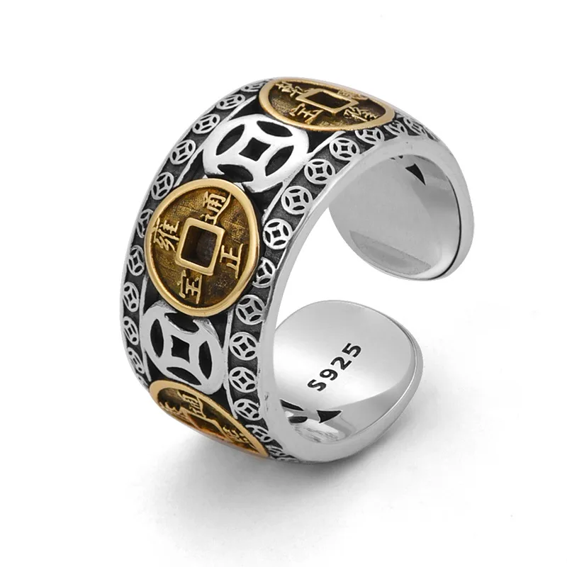 Vintage Pixiu Ring Chinesischer Feng Shui Unisex Amulett Verstellbarer Ring Für Männer Frauen Bringen Reichtum Viel Glück Schmuck Geschenk – Detail 31