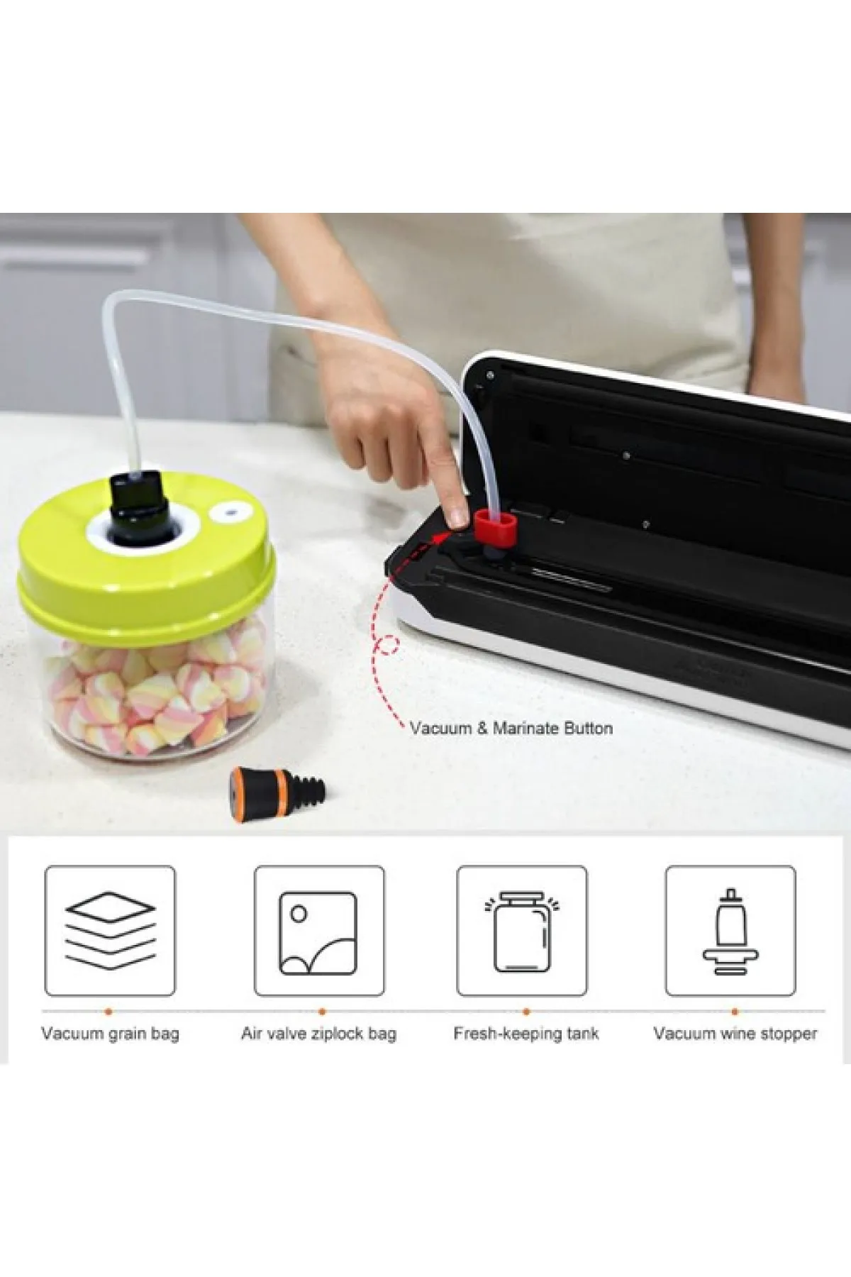 Packtech Automatische Huishoudelijke Soort Vacuüm Machine