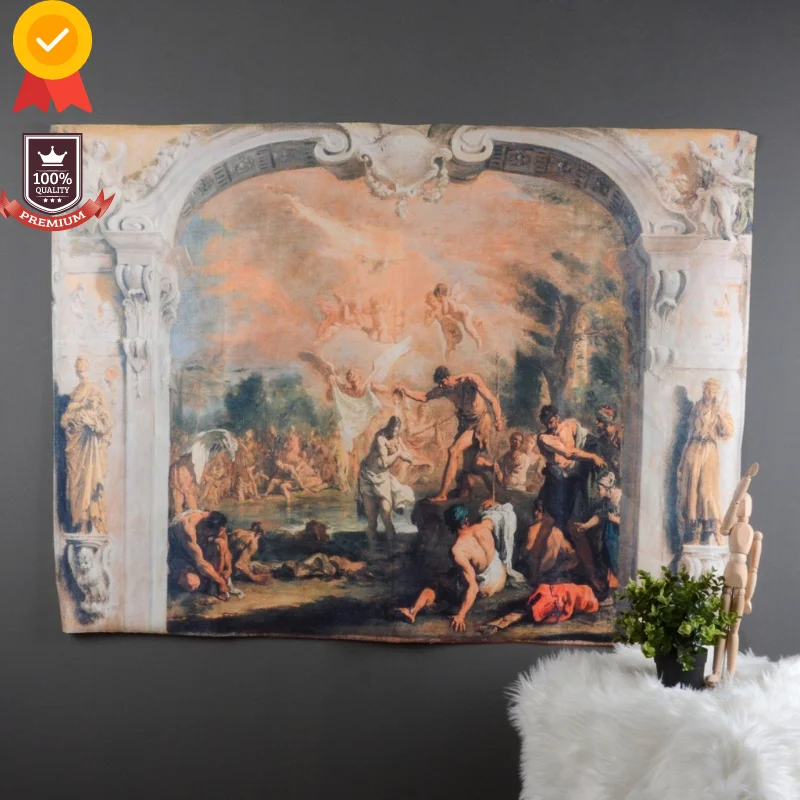 The Baptism Of Christ Wall Covering home decoration accessories one piece Picture Canvas Badges Posters kitchen Room ornaments