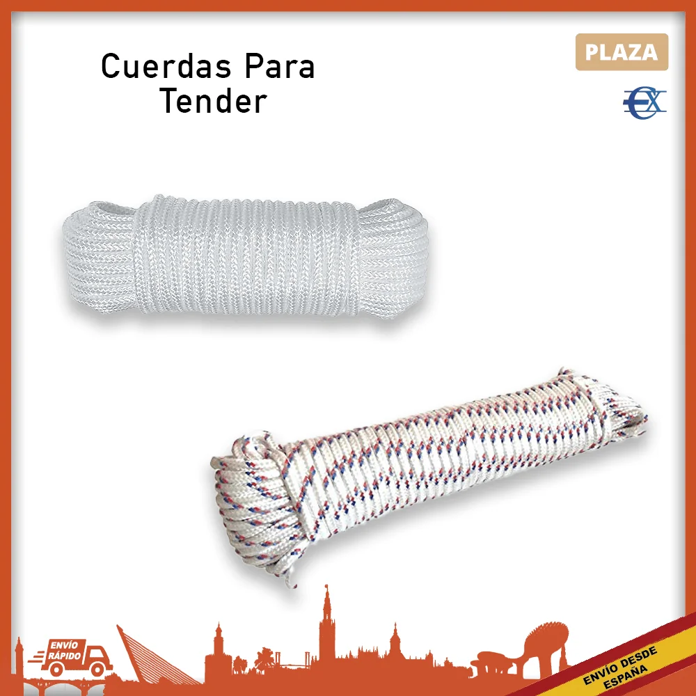 EUROXANTY®| Clothes Tender rope | 20 meters rope | 10 meters rope | Resistant ropes | Multi-purpose ropes