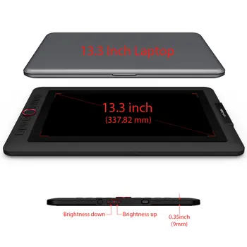 XPPen Artist 13.3 Pro Cyfrowy tablet graficzny do rysowania z 13,3-calowym ekranem dotykowym, w pełni laminowany, z funkcją pochylania 12 best sales tablet ogniowy - №12