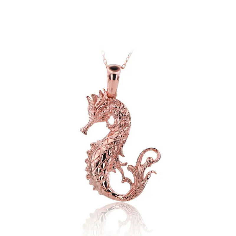 Seahorse Necklace 925 Sterling Silver Sea Animal Ocean Charm Bridesmade Nautical Gift