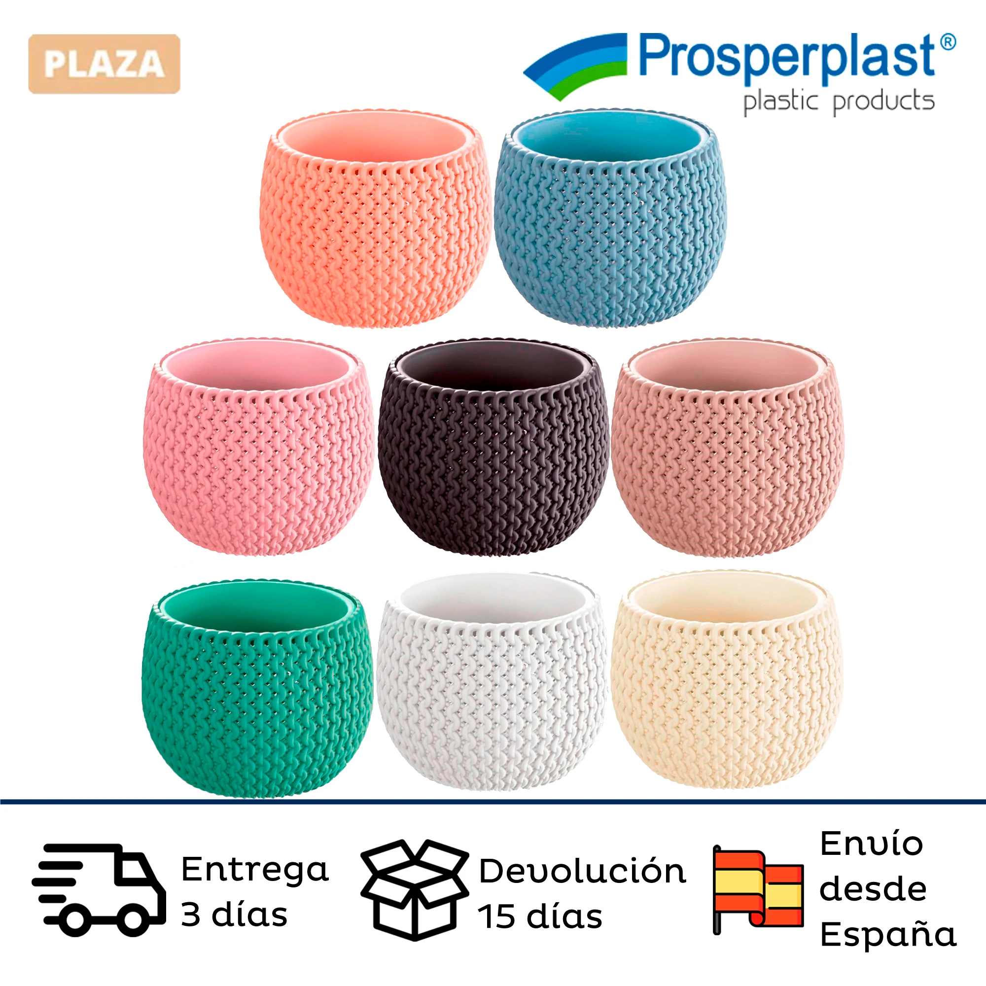 Garden pots 2 in 1 SPLOFY BOWL Prosperplast (0.75L to 3.9L) official shop garden pot various colors plastic