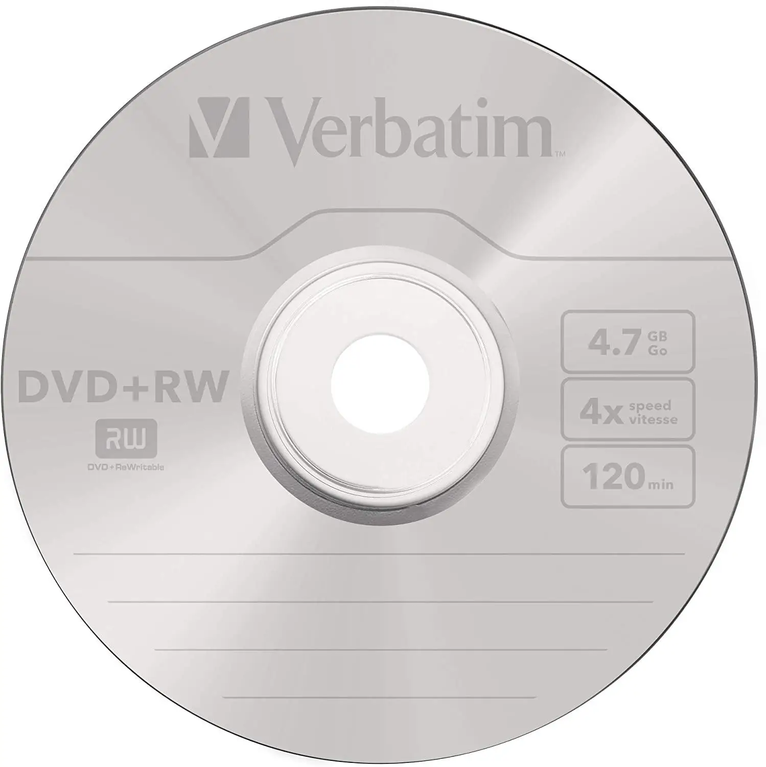 Verbatim DVD Drives DVD+RW 4.7GB 4x Bluray Brand Rewritable Media Disc DVD Discs Blank Empty Disc