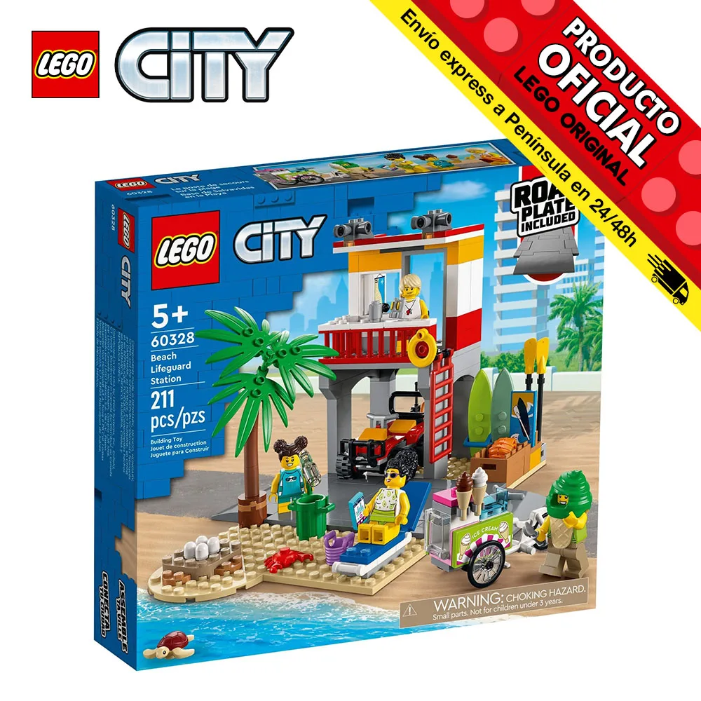 Lego City Strażak nad plażą 60328 – idealna zabawka dla dzieci od 6 lat, która łączy przygodę z budowaniem