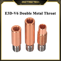 BIQU E3D-V6 Double Metal Heatbreak Titanium Alloy Stainless Steel Throat For Upgrade MK8 Hotend Ender3 V2 3D Printer Parts