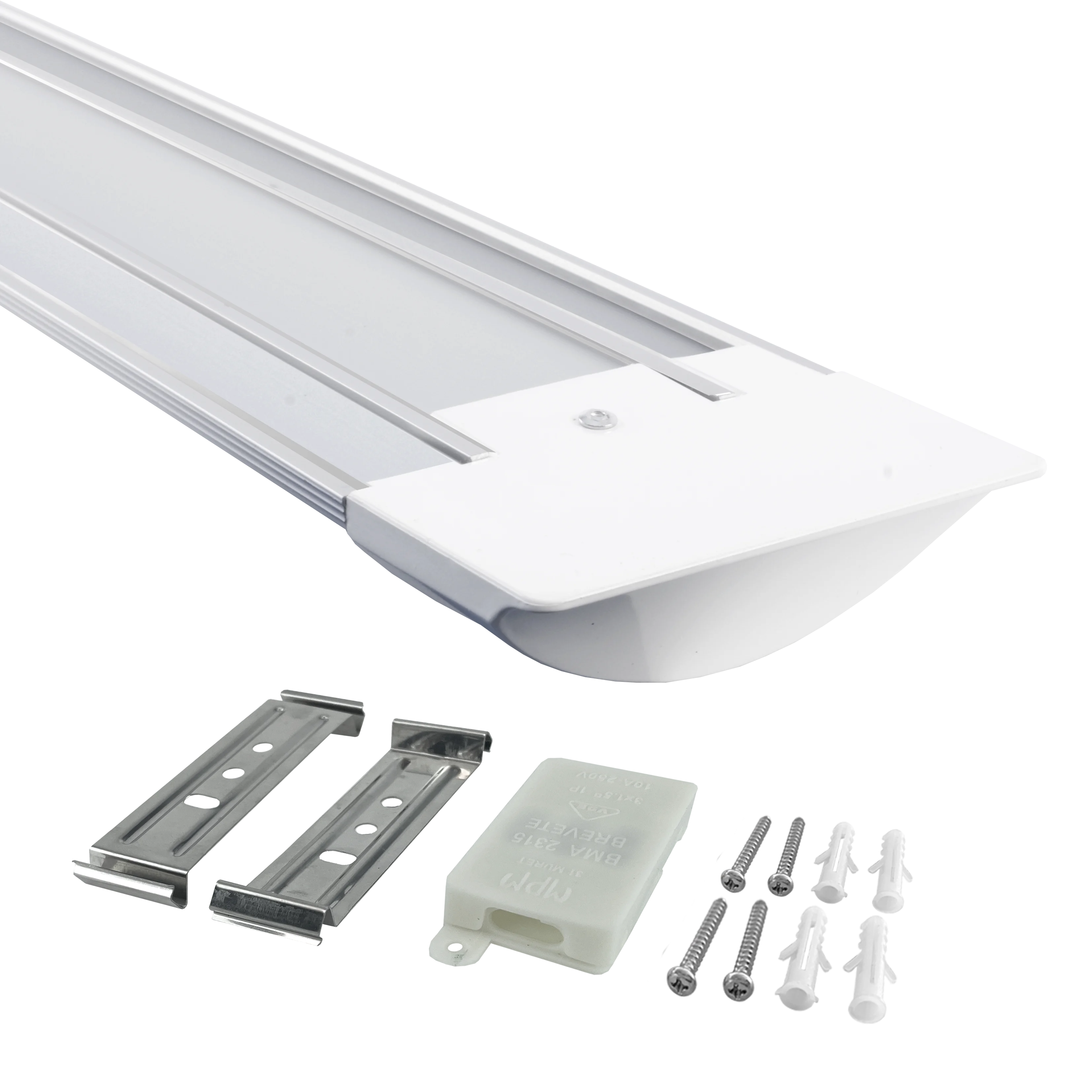 Imagem -04 - Luz Conduzida do Tubo 18w 2ft 60cm 180240v 18w 2ft Branco 4000k para a Cozinha Garagem Oficina