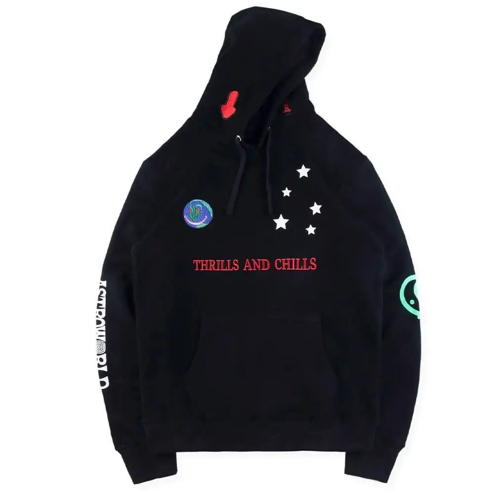 Cactus Jack ASTROWORLD WISH YOU WERE HERE HOODIES Fashion Letter Embroidery HOODIE Streetwear Men Woman Pullover Sweatshirt