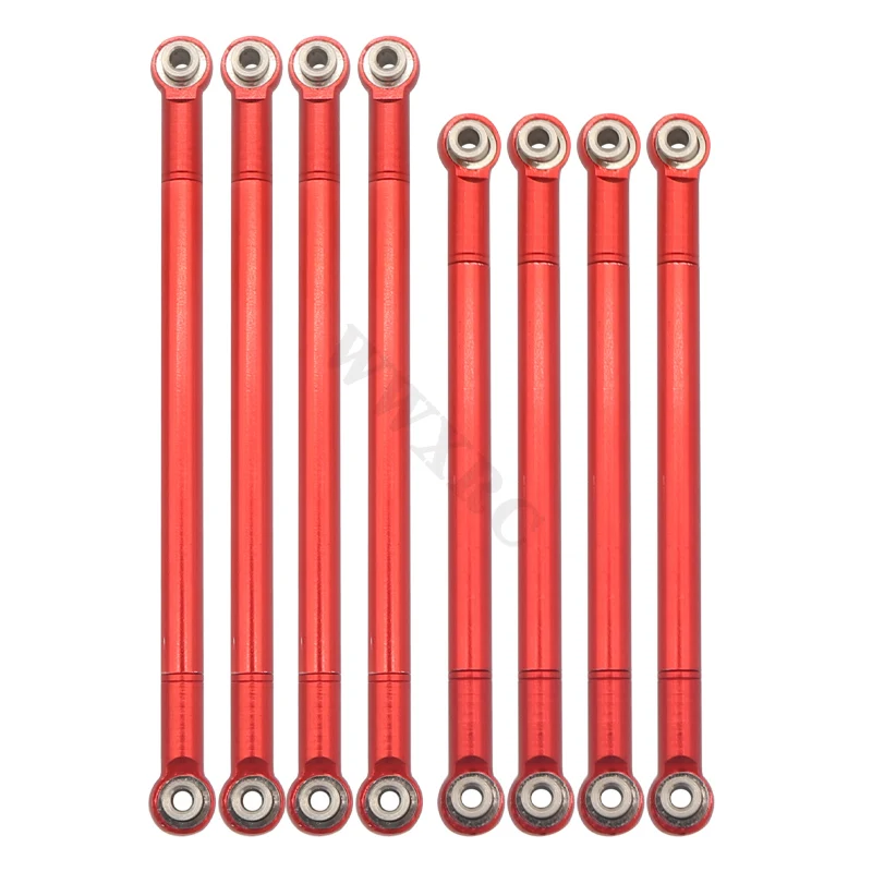 8PCS Metal Pull Rod Link Rod Linkage For 1/12 MN128 MN86S MN86 MN86KS MN86K MN G500 Upgrade Parts RC Car Accessories