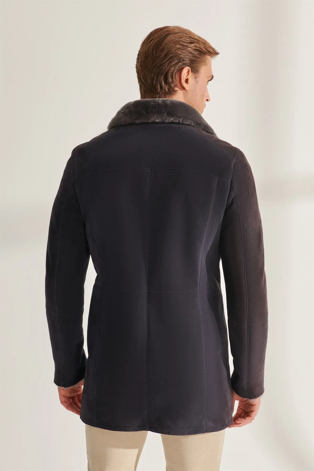 Sports Shearling Leather Jacket - usage example