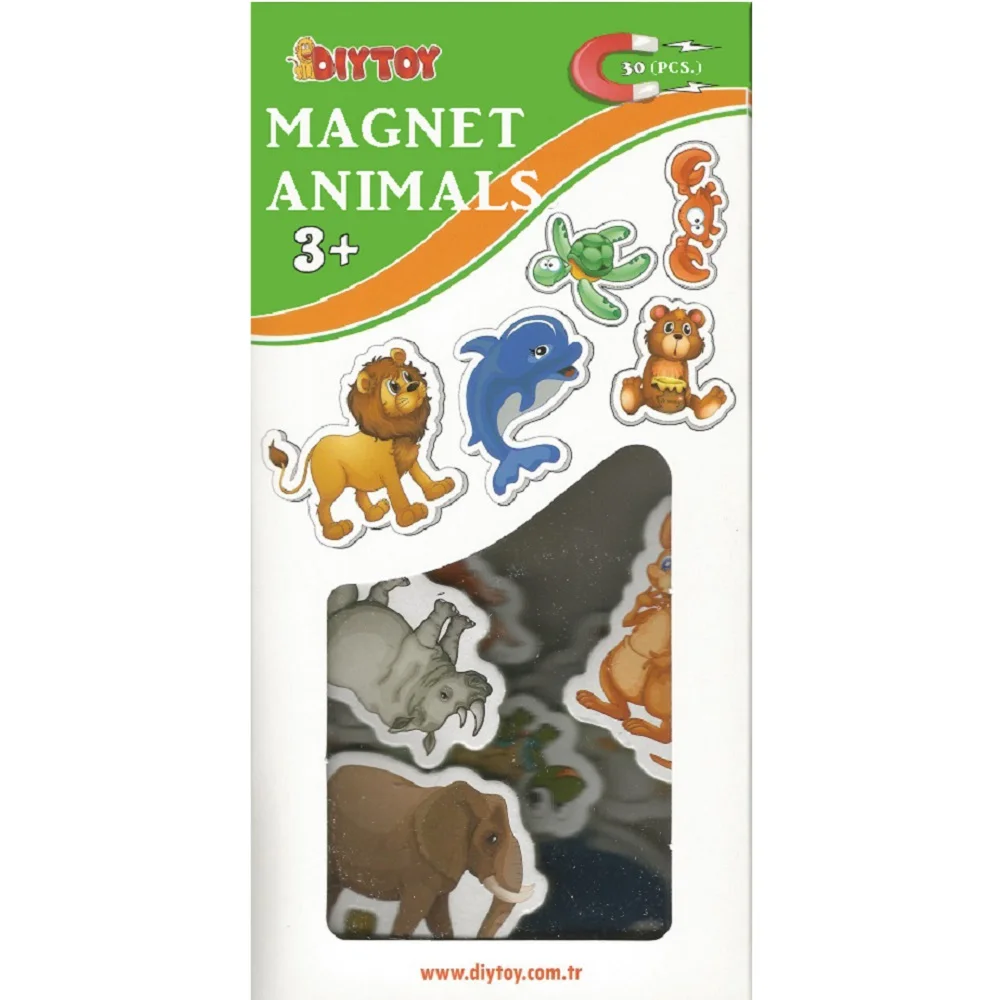 30 Pieces Animal Educational Magnet Early Education Refrigerator etc. metal sensitive magnet Seed Pencil Gift baby toys