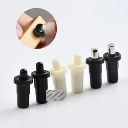 100Pcs White Black ABS Spring Loaded Pin Hinge Shutter Door Replacement Repair