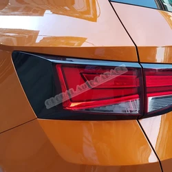 Dla Seat Ateca Stop rama lampy naklejka Taillight rama naklejka 2018-2021 Auto akcesoria samochodowe godło Sport czarny Ornament