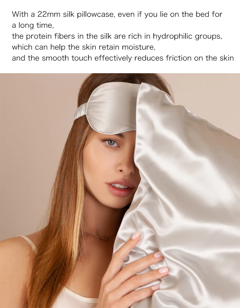 DISANGNI 100% Maulbeerseide Schlafmaske für Frauen und Männer, Weiche, Atmungsaktive, Lichtblockierende Augenmaske zum Schlafen und Reisen, 1 Stück – Detail 4