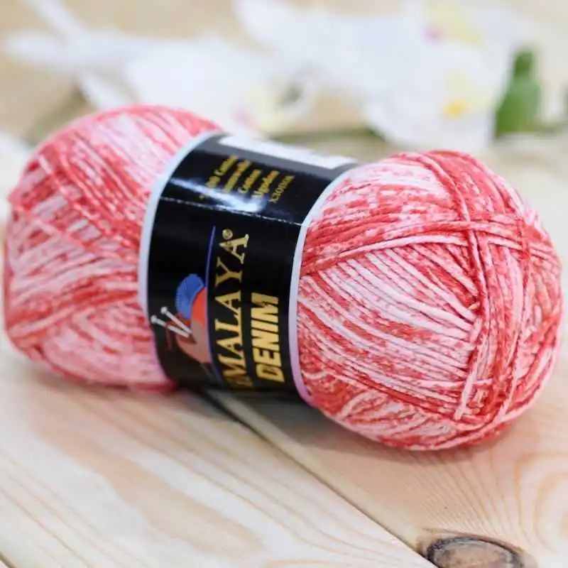 Himalaya Denim % 100 naturalna bawełna przędza 50g-140m Knitting Crochet kolorowe Super jakość turecki wełna DIY sweter YarnArt Alize