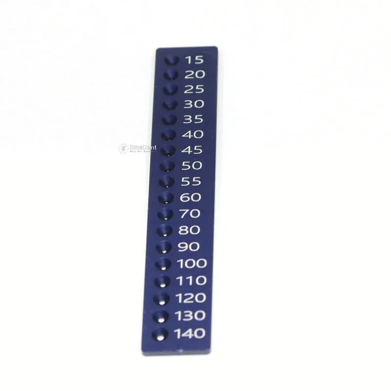 1Pcs Dental Measuring Ruler Full Aluminum Endo Ruler Gauge for Gutta Percha Poins Dental Calibrating Ruler Calibration