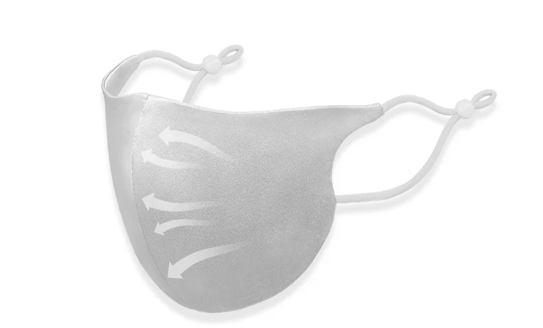 DISANGNI Seide Gesicht Maske für Erwachsene mit Mulberry Seide Atmungs Gesicht Maske für Frauen Glatte, Weiche und Hautpflege, waschbar, Reusab – Detail 9