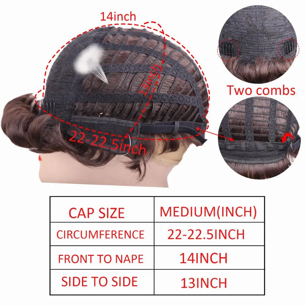 Amir Synthetic Short Wigs for Women Black Short Wig Pixie Cut Cosplay Short Curly Hair Drawstring with Combs Inside